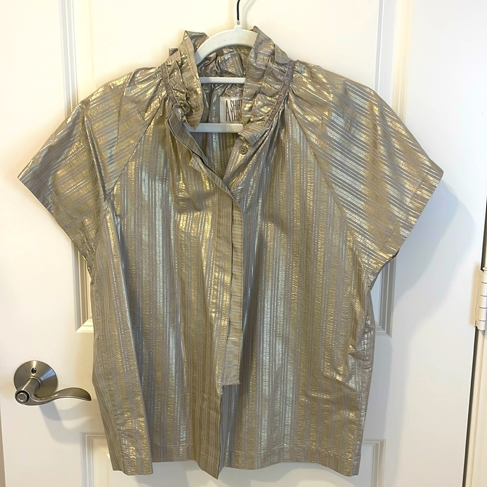A Shirt Thing Gold Blouse